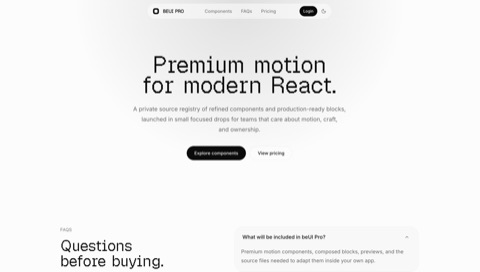 A collection of polished interface compositions
